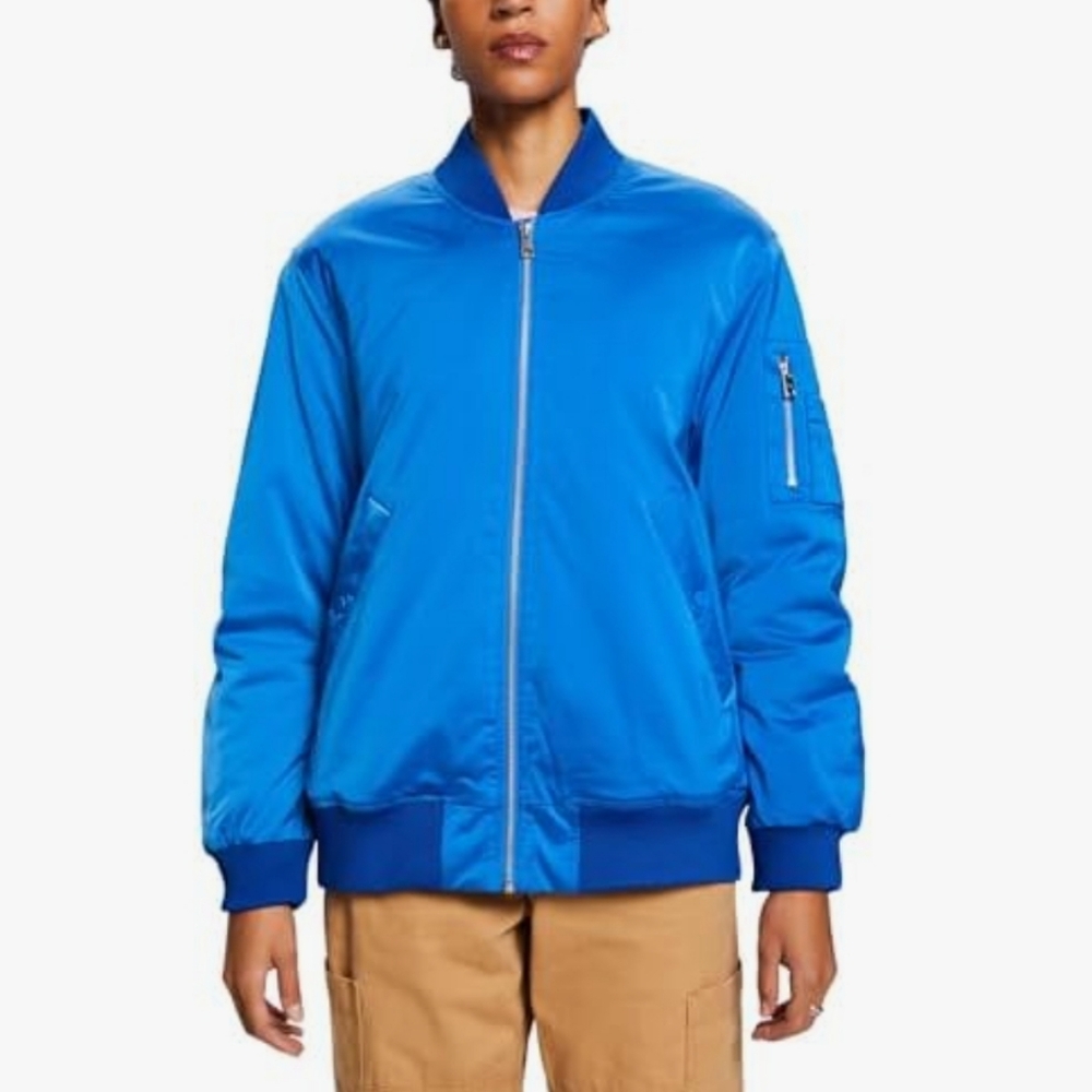 ESPRIT Satin bomber Jacket-oversized